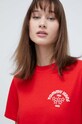 Βαμβακερό μπλουζάκι Tommy Jeans DW0DW17831 κόκκινο