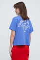 Ρούχα Βαμβακερό μπλουζάκι Tommy Jeans DW0DW17831 μπλε