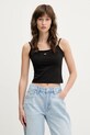 Tommy Jeans top 2-pack DW0DW18148 alb SS25