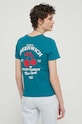 Tommy Jeans tricou din bumbac DW0DW17820 turcoaz SS24