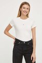 Tommy Jeans t-shirt bawełniany DW0DW17827 beżowy SS24