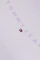 Βαμβακερό μπλουζάκι Tommy Jeans μωβ DW0DW17827
