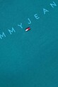 Tommy Jeans t-shirt bawełniany turkusowy DW0DW17827