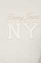 Бавовняна футболка Tommy Jeans DW0DW17829 бежевий