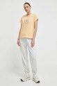 Helly Hansen tricou din bumbac 54080 galben SS24