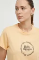 žltá Bavlnené tričko Helly Hansen