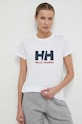 Helly Hansen t-shirt bawełniany 34465 biały AW24