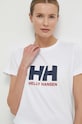 Helly Hansen t-shirt bawełniany biały 34465