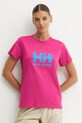 Helly Hansen tricou din bumbac 34465 roz AW24