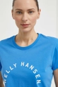 niebieski Helly Hansen t-shirt bawełniany