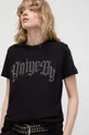 μαύρο Βαμβακερό μπλουζάκι Aniye By