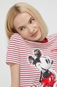 Desigual t-shirt x Disney MICKEY PATCH czerwony 24SWTK77