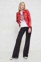 Bavlnené tričko Desigual x The Rolling Stones 24SWTK49 biela SS24