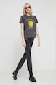 Desigual t-shirt MORE SMILEY 24SWTKAL szary SS24