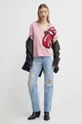 Desigual t-shirt in cotone ROLLING rosa