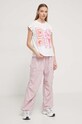 Desigual tricou din bumbac 24SWTK55 alb SS24