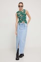 Top Desigual 24SWTK24 zelená SS24