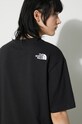 The North Face t-shirt in cotone W S/S Essential Oversize Tee NF0A87NQJK31 nero
