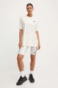 Bavlněné tričko The North Face W S/S Essential Oversize Tee béžová