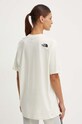 Odzież The North Face t-shirt bawełniany W S/S Essential Oversize Tee NF0A87NQQLI1 beżowy