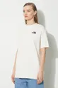 beige The North Face cotton t-shirt W S/S Essential Oversize Tee