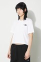 Majica kratkih rukava The North Face W Simple Dome Cropped Slim Tee bijela NF0A87U4FN41