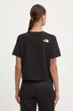 The North Face t-shirt W Simple Dome Cropped Slim Tee 60% pamut, 40% poliészter