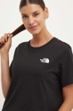 czarny The North Face t-shirt W Simple Dome Cropped Slim Tee