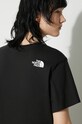 The North Face t-shirt W Simple Dome Cropped Slim Tee NF0A87U4JK31 nero