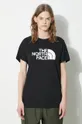 nero The North Face t-shirt in cotone W S/S Relaxed Easy Tee Donna