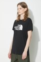 The North Face tricou din bumbac W S/S Relaxed Easy Tee negru NF0A87N9JK31