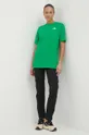 Хлопковая футболка The North Face W S/S Essential Oversize Tee зелёный