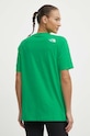 Дрехи Памучна тениска The North Face W S/S Essential Oversize Tee NF0A87NQPO81 зелен