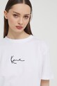 Bombažna kratka majica Karl Kani bela 6137812