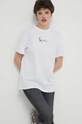Odzież Karl Kani t-shirt bawełniany 6137743 biały