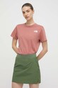 Odzież The North Face t-shirt bawełniany NF0A87NKNXQ1 różowy