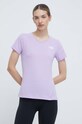 The North Face t-shirt sportowy Lightning Alpine z elastanem fioletowy NF0A87HVQZI1
