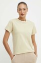 The North Face tricou din bumbac bej NF0A87DJ3X41