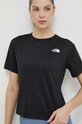 The North Face t-shirt sportowy Flex Circuit z elastanem czarny NF0A87JVJK31