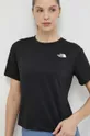 črna Športna kratka majica The North Face Flex Circuit Ženski