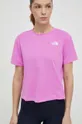 ροζ Αθλητικό μπλουζάκι The North Face Flex Circuit Γυναικεία