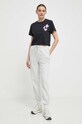 The North Face t-shirt bawełniany NF0A87FJJK31 czarny SS24