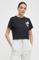 The North Face t-shirt bawełniany czarny NF0A87FJJK31