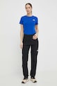 The North Face t-shirt NF0A87NHCZ61 niebieski SS24