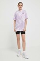 The North Face tricou din bumbac NF0A881FUI61 violet SS24