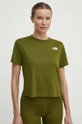 zielony The North Face t-shirt sportowy Damski