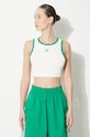 adidas Originals top Terry Crop Tank beige JH0622