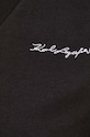 Хлопковая футболка Karl Lagerfeld 24UW1736 чёрный