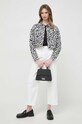 Хлопковая футболка Karl Lagerfeld 24UW1735 чёрный SS24