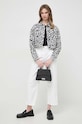 Karl Lagerfeld tricou din bumbac 24UW1735 negru SS24